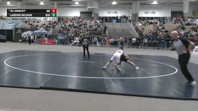 AA 144 lbs 1st Place Match - Landon McLean, Blackman High School vs JD Longley, Ravenwood High School