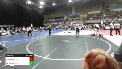 57 lbs Semifinal - Kash Conde, Bear Wrestling Club vs Weston Wilson, Kalispell WC