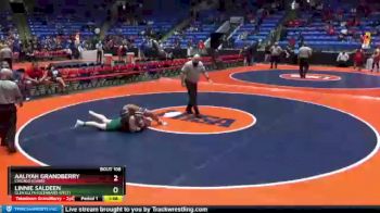 235 lbs Champ. Round 1 - Linnie Saldeen, Glen Ellyn (Glenbard West) vs Aaliyah GrandBerry, Chicago (Curie)