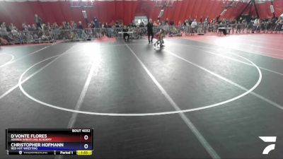 82 lbs Quarterfinal - D`Vonte Flores, Askren Wrestling Academy vs Christopher Hofmann, Red Hot Wresting