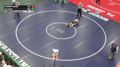 140 lbs Consi Of 32 #1 - Dominic Yeager, Central Columbia vs Eli Little, Somerset