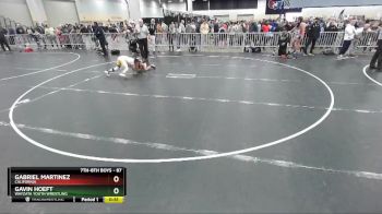 87 lbs Cons. Round 2 - Gabriel Martinez, California vs Gavin Hoeft, Wayzata Youth Wrestling