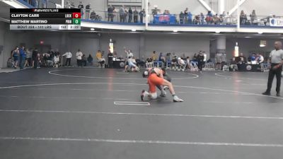 141 lbs Consi Of 32 #2 - Clayton Carr, Lock Haven vs Matthew Martino, Princeton