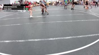 96 lbs Round 3 (6 Team) - Paul Testa, Wrecking Crew vs Mike Ruchdaschel, Quaker Nation