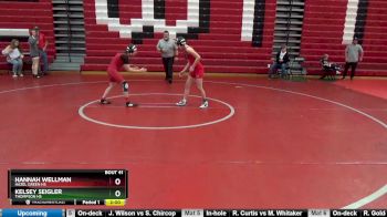 107 lbs Quarterfinal - Kelsey Seigler, Thompson HS vs Hannah Wellman, Hazel Green HS