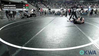 70 lbs Semifinal - Audie Spradling, F-5 Grappling vs Sawyer Simpson, Salina Wrestling Club
