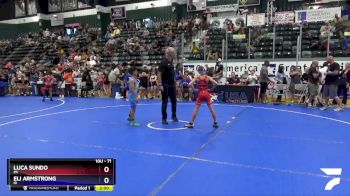 71 lbs Semifinal - Luca Sundo, PA vs Eli Armstrong, ID