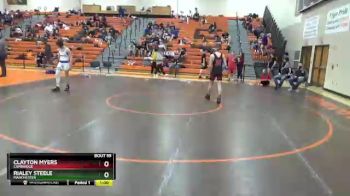 132 lbs Cons. Round 2 - Clayton Myers, Cambridge vs Rialey Steele, Manchester