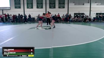 138-146 lbs Round 1 - Eila Barbour, BTS Girls vs Cali Simons, Heyworth