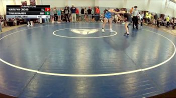 113-119 lbs Cons. Semi - Kaitlynn Cross, Poquoson Athletic Association vs Taylin Harris, New River Wrestling Club