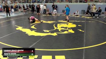 119 lbs Quarterfinal - Hannah Grace Gentry, Mid Valley Wrestling Club vs Rowyn Mayer, Pioneer Grappling Academy