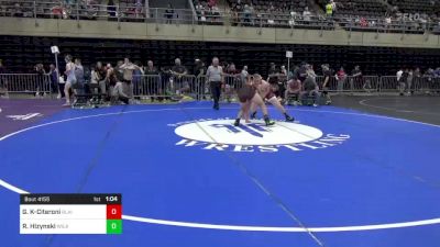 220 lbs Consolation - Gabriel Kennedy-Citeroni, Blairsville, PA vs Richie Hizynski, Wilkes-Barre, PA