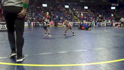 40 lbs Quarterfinal - Rylee Wells, Keystone vs Annabella Foust, Bald Eagle Area