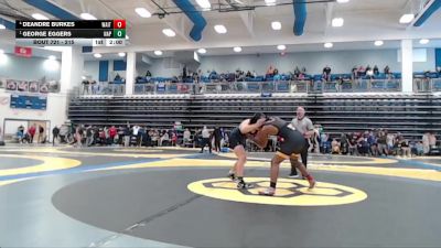 215 lbs Semifinal - George Eggers, Napoleon vs Deandre Burkes, Waite