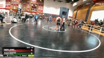 135 lbs 1st Place Match - Isaiah Barton, CY Middle School vs Owen Jones, Powell Middle School