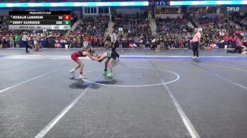 65 lbs Champ. Round 1 - Rosalie Landrum, ElDorado vs Emmy Schridde, Great Bend Wrestling Club