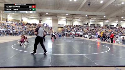 AA 126 lbs Cons. Semi - Devin Corbin, Collierville High School vs Kaden Clopton, Science Hill High School