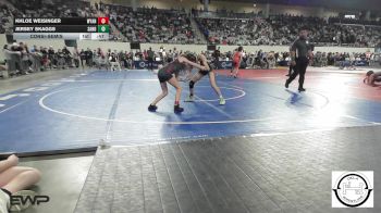 72 lbs Consolation - Khloe Weisinger, Wyandotte HS Girls vs Jersey Skaggs, Sand Springs Jr High