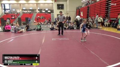 45 lbs Round 3 (4 Team) - Britton Couto, Central Region Team B vs Bo West, East Region Team B