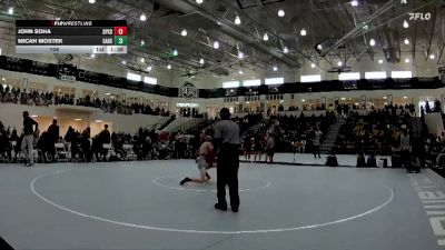 106 lbs Semis & 3rd Wb (16 Team) - Micah Mostek, Eastside Hs vs John Soha, St Pius X School