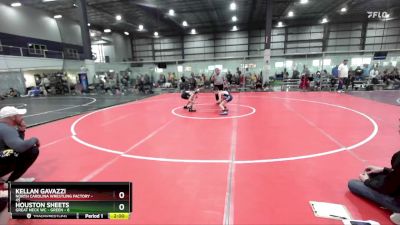 90 lbs Round 4 (6 Team) - Kellan Gavazzi, NORTH CAROLINA WRESTLING FACTORY vs Houston Sheets, GREAT NECK WC - GREEN