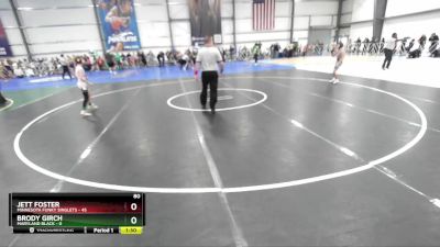 80 lbs Rd# 1 9:00am Friday - Jett Foster, Minnesota Funky Singlets vs Brody Girch, Maryland BLACK