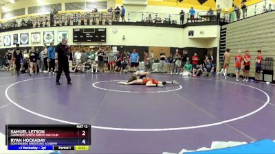 126 lbs Champ. Round 2 - Samuel Letson, Lawrence North Wrestling Club vs Ryan Hockaday, Contenders Wrestling Academy