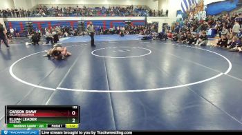 152 lbs Cons. Round 4 - Elijah Leader, Hanford vs Carson Shaw, Gallatin (Bozeman)