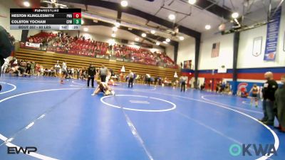 80 lbs Semifinal - Heston Klinglesmith, Perry Wrestling Academy vs Colston Yocham, Coweta Tiger Wrestling