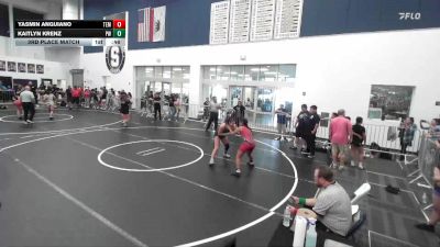 140 lbs 3rd Place Match - Kaitlyn Krenz, Poway Wrestling vs Yasmin Anguiano, Temple
