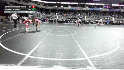 124 lbs Round Of 16 - Zakiyaa Humbles-Walls, Swc vs Alyssa Calovich, Chapman