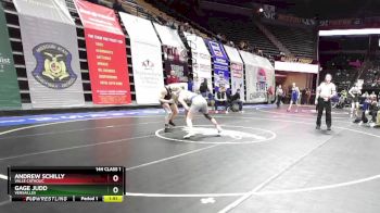 144 Class 1 lbs Champ. Round 1 - Andrew Schilly, Valle Catholic vs Gage Judd, Versailles