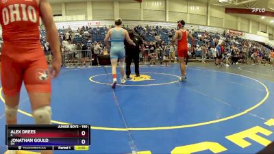 190 lbs Cons. Round 2 - Alex Drees, IL vs Jonathan Gould, OH