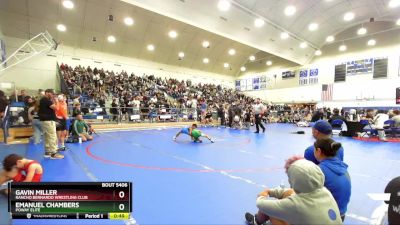 71 lbs Semifinal - Emanuel Chambers, Poway Elite vs Gavin Miller, Rancho Bernardo Wrestling Club