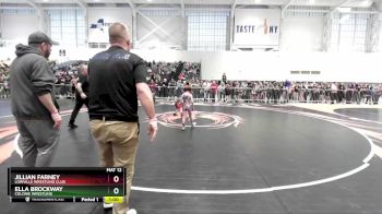 42-47 lbs Quarterfinal - Jillian Farney, Lowville Wrestling Club vs Ella Brockway, Colonie Wrestling