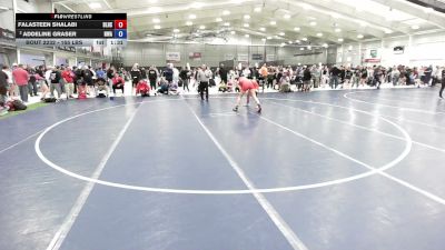 155 lbs Quarters - Falasteen Shalabi, Basehor-Linwood High School Wrestling vs Addeline Graser, Nebraska Wrestling Academy