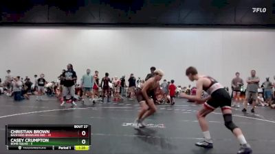 105 lbs Round 6 (10 Team) - Casey Crumpton, Bomb Squad vs Christian Brown, Backyard Brawlers Red