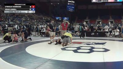 88 lbs Cons. Rd Of 16 - Lynkoln Hammond, Indiana vs Keian Linnell, Utah