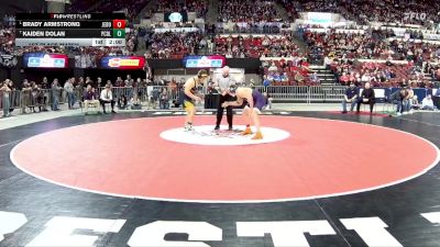 1st Place Match - Brady Armstrong, Jefferson (Boulder) vs Kaiden Dolan, Powell Co. (Deer Lodge)