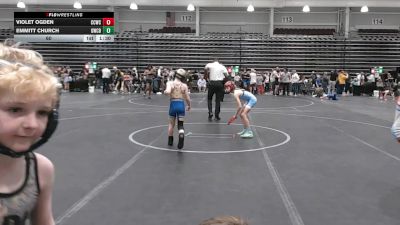 60 lbs Round 4 (8 Team) - Violet Ogden, Capital City WC vs Emmitt Church, Grundy WC Black