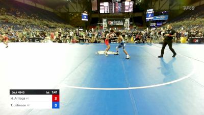 126 lbs Cons 64 #2 - Hunter Arriaga, MT vs Tye Johnson, NC