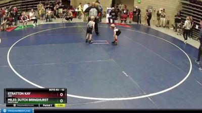 42 lbs Cons. Round 1 - Miles Dutch Bringhurst, WESTLAKE vs Stratton Kay, JWC