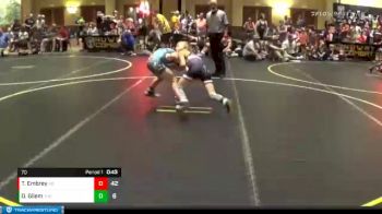 70 lbs Round 3 (6 Team) - Treyten Embrey, Ares Black vs Oliver Gliem, The Untouchables Black