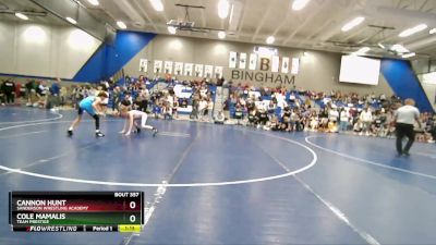 73 lbs Cons. Round 4 - Cannon Hunt, Sanderson Wrestling Academy vs Cole Mamalis, Team Prestige