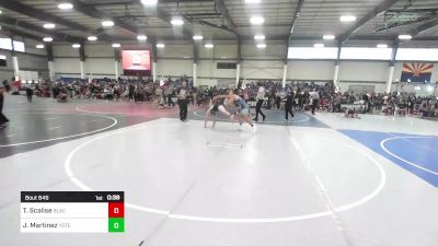 156 lbs 5th Place - Trey Scalise, BlackCat WC vs Jaime Martinez, Yotes WC