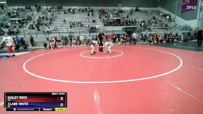 65 lbs Cons. Round 3 - Kailey Rees, MT vs Clare Waite, ID