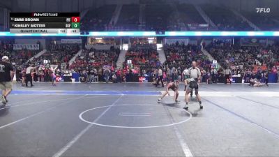 80 lbs Quarterfinal - Kinsley Motter, South Central Punisher vs Emmi Brown, Pittsburg