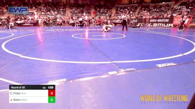 90 lbs Round Of 32 - Colton Foos, Nixa Youth Wrestling vs Jace Keim, Wagoner Takedown Club