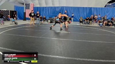 150 lbs Finals (2 Team) - Nick Lukart, Ohio Titan vs Zisimos Giatis, Rogue WC