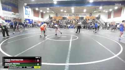 144 lbs Semifinal - Vince Partington, Cypress vs Demian Pryima, Newport Harbor